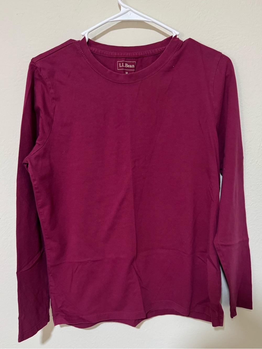 L.L. Bean Long-Sleeve Crewneck Shirt - Berry